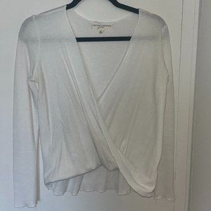 White wrap shirt